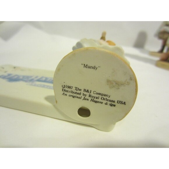 JAN HAGARA Royal Orleans MANDY Collectables sign display figurine COA VINTAGE - Picture 3 of 3